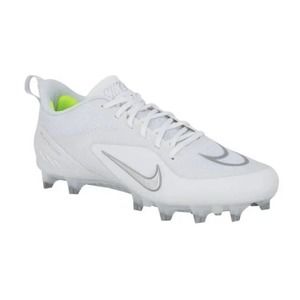 Nike Alpha Huarache 8 Pro LAX Lacrosse Cleats White CW4446-100 Men's Size 12.5